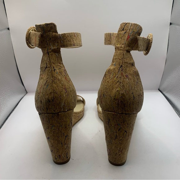 PELLE MODA NISHA wedge sandals ankle strap size 9.5M - Picture 6 of 9